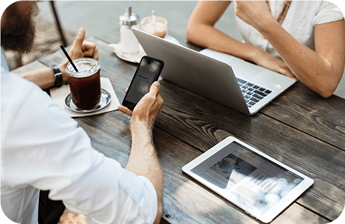 Mobile Devices at Business Meeting