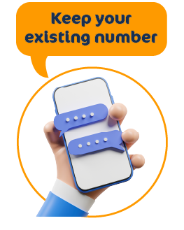 Keep your existing number
